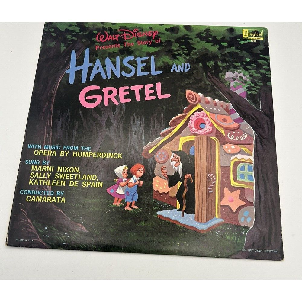 Walt Disney Presents The Story Of Hansel and Gretel‎  Vinyl LP Record VG+